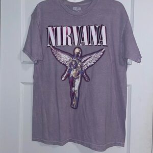 NIRVANA Lavender Graphic Tee
